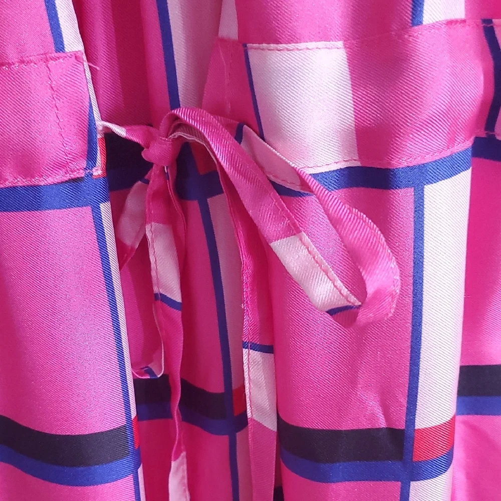 Paper Londo. Brand Chic Striped Maxi Dress in Pink and Blue - Picture 6 of 9